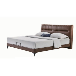  Lather-upholstered Bed