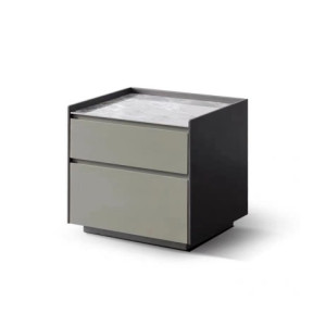 Modern two-drawer side table