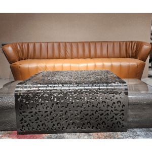 leather three seater sofa  