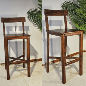 Rectangular Wooden Bar Chair