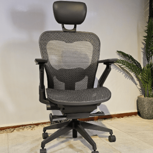 Black net office chair cum Headrest 